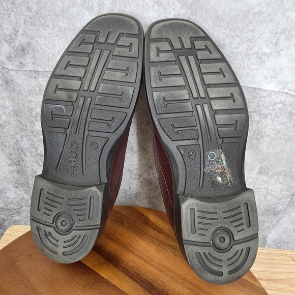 Ecco Helsinki Loafers Men 11 / 11.5 EU 45 Brown Real Leather Bicycle Toe Comfort